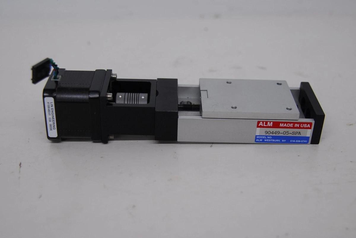 Used ALM Linear Actuator Slide 90449-04-SPA W/ Stepper Motor (Arcturus Veritas 704)