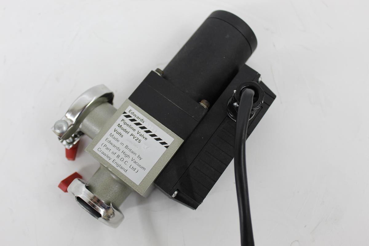 Used Edwards PV25EK Solenoid Vacuum Pipeline Isolation Valve NW25 KF25