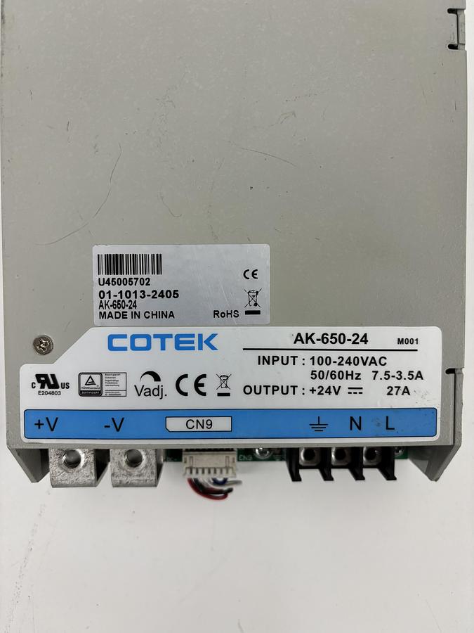 Used Cotek AK-650-24 24V Power Supply