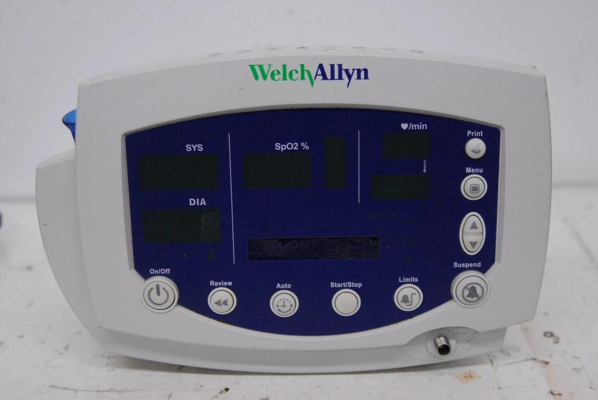 Used Welch Allyn 53NTP Vital Signs Monitor W/ Power Adapter - READ DESCRIPTION
