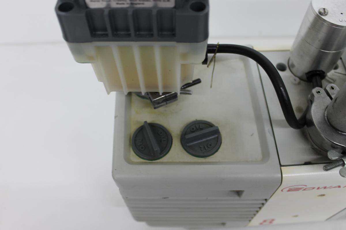 Used Edwards RV8 Vacuum Pump w/ EMF10 Oil Filter 