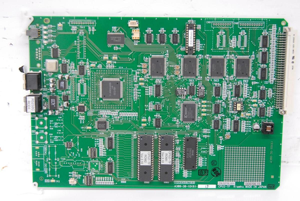 Used Rigaku A308-38-1D(6) 5270L831 CPU2-TF Circuit Board - Ultima-III