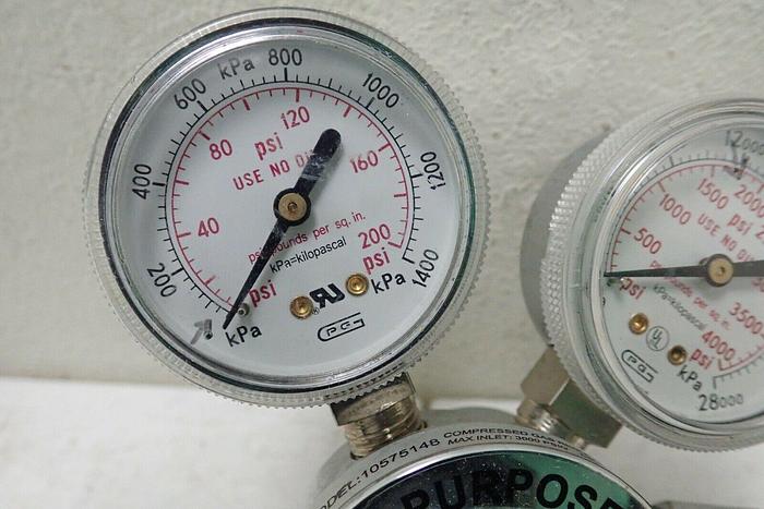Used Fisher Brand Model 10575148 General Purpose Compressed Gas Regulator