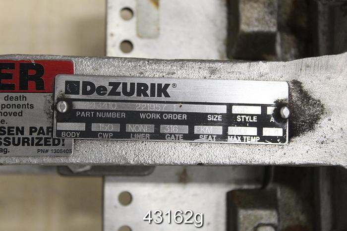 Used Dezurik 6" Hand Operated Knife Gate Valve #43162