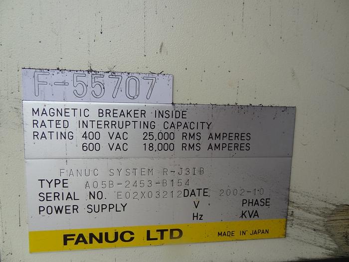Used FANUC R2000iA/165R CNC 6 AXIS ROBOT W/RJ3IB CONTROL
