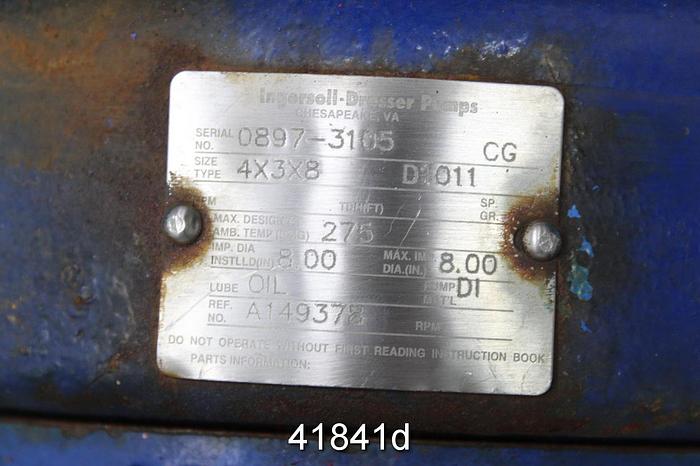 Used Worthing D1011 Pump Power End, 8" Frame Adapter #41841