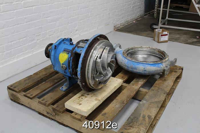 Used Goulds 3196 3x4x13, CD4M Casing, 6-Vane SS Impeller #40912