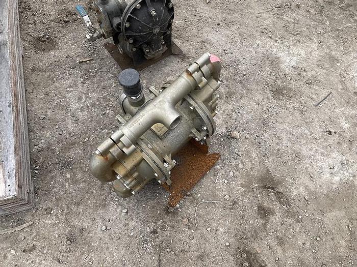 Used Used Sandpiper Model HDF1, DI2S stainless steel double-diaphragm pump