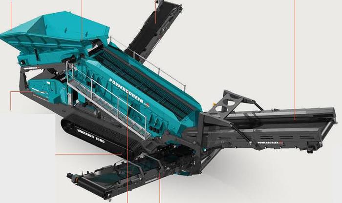 Used 2017 POWERSCREEN WARRIOR 1800