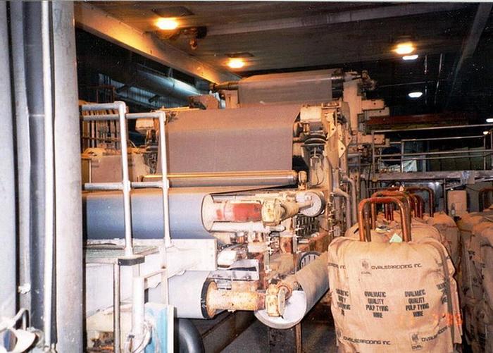 Used Fields & Boyd 805XLPT Wet Lap Machine, Capacity 400 Tds Tpd, Fields & Boyd Twin Wire Dewatering Press, 2-Meter, (3) Main Presses; 1500 Pli Each, Second Press 2400" Bellows (Added In 1988), Cutter Layboy #8298