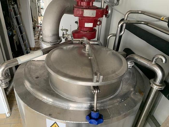 Used 600 liters rustfri procestank
