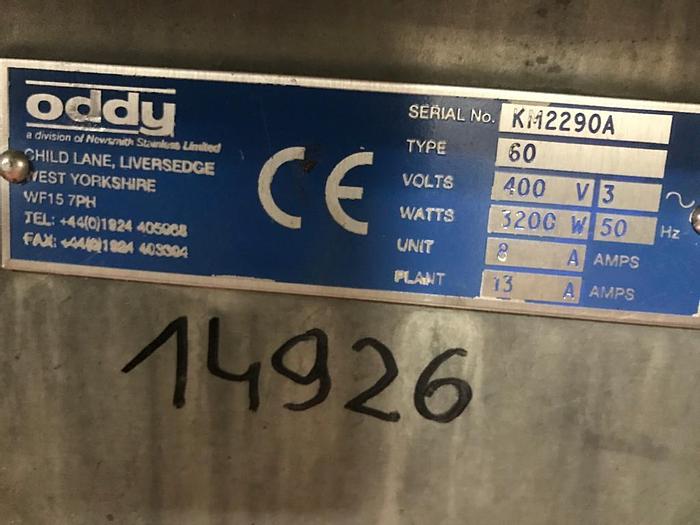 Used Oddy 3-pocket bread roll plant