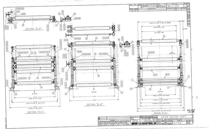 Used PAPER MACHINE COMPONENTS #24674
