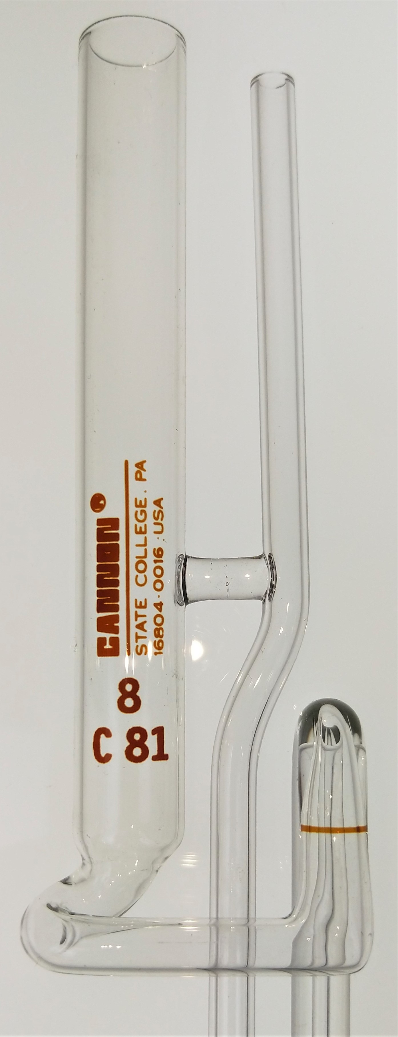 New Open Box Cannon ZCAC-8 (9723-S71) Zeitfuchs Cross-Arm Viscometer Tube (No Certificate) - Size 8