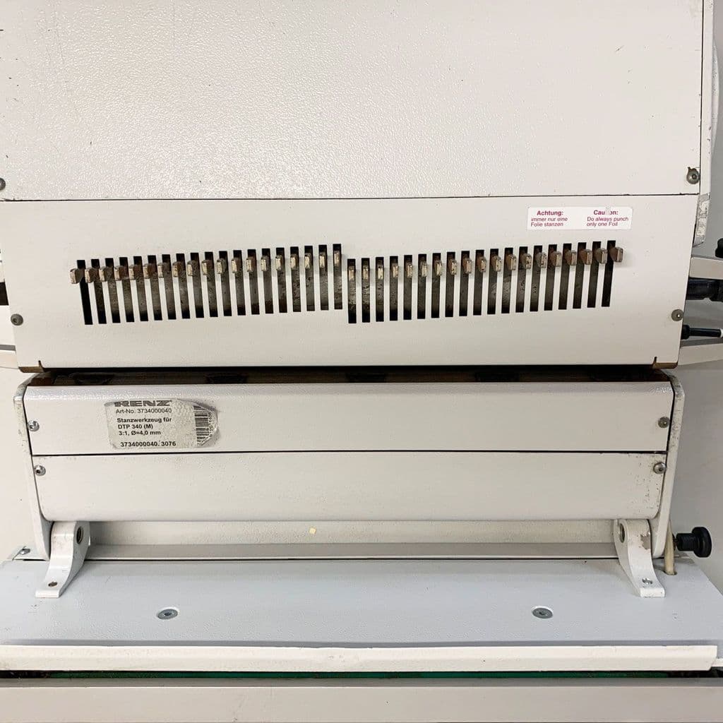 Used Pre-owned Renz DTP340A 3:1 Round-Hole Wire Tool Punch Die