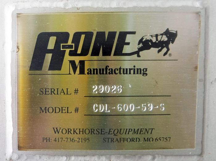 UNUSED! A-ONE WORKHORSE SINGLE COLUMN DUMPER