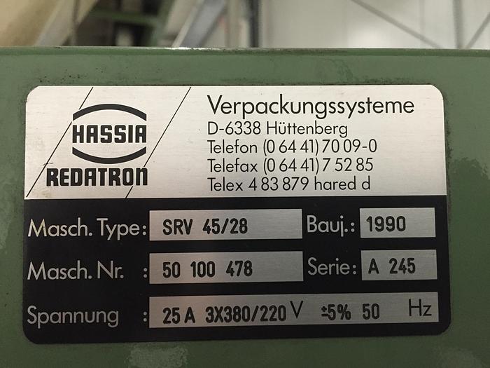 Gebraucht 1990 Hassia vertikale Schlauchbeutelmaschine Wipperfürth SRV 4528