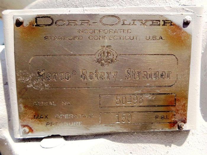 Used Screen, Dorr Oliver, 10" Dia, S/st, Liquid, Scrapers #S743118