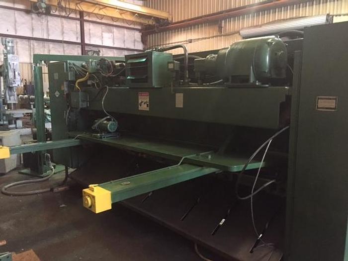 Used 1991 1/4" x 120" CINCINNATI CNC Hydraulic Power Shear