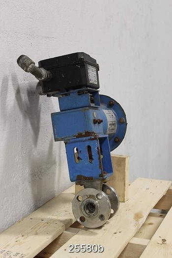Used Neles Jamesbury C15R21CB01AJJ Neles Jamesbury 1" Air Operated Ball Valve, Cf8M Body, 329 Stainless Steel Ball, Stellite Seat, Qp1C/M Quadra Powr Ii Actuator, 724U Electro-Pneumatic Positioner, 285 Psig Cwp At 482 Degrees F, Class 150 #25580