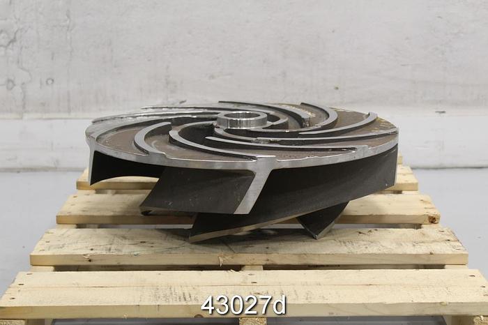 Unused Sulzer APT 55-12 Stainless Steel 5-Vane Open Type Impeller #43027