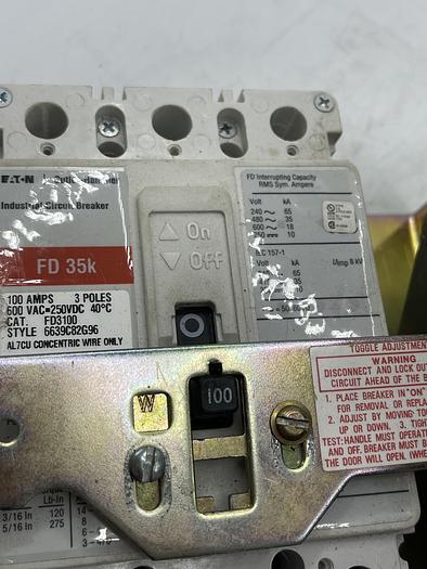 Used Cutler Hammer Eaton FD35K, A-B 1494D-N40, 1494D-N4