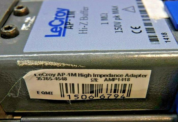 Used LeCroy AP-1M Hi-Z Buffer 1 MΩ High Impedance Adapter -For Wave Master + More