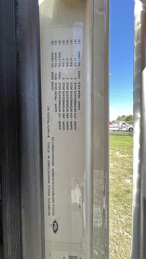 Used 2013 Mack GU713 Granite Tri-Axle Dump truck