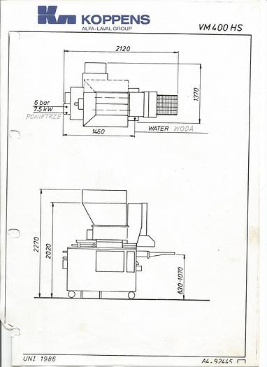 D'occasion Formeur de hamburgers, pépites, bâtonnets, etc. - "KOPPENS" - Type VM 400 HS