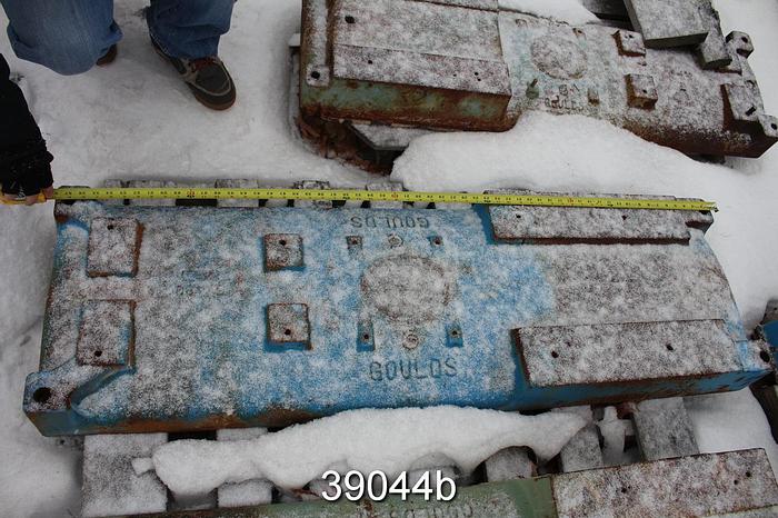 Used Goulds 3196 Pump Base, 58" Length, 18" Width, 4.5" Height #39044