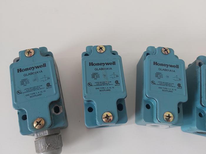 Gebraucht 6 Stück Endschalter, GLAB01A1A, Honeywell,  gebraucht