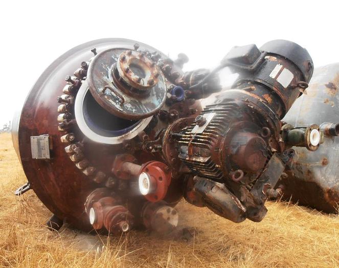 Used Reactor, 1,000 Gallon, G/L, 100 PSI, Jkt, Agit, Pfaudler, #C636125