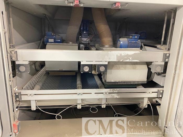 Used 2004 Unisanding Cross Sander with Doucet Return Conveyor