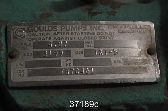 Used Goulds 3199 1x1x5 Pump Power End #37189