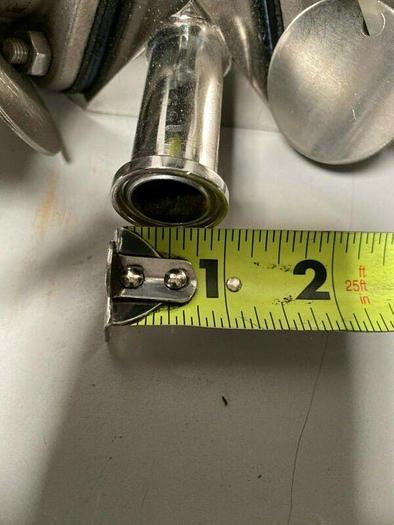 Used 5 ITT Pure-Flo A204 Stainless Steel Diaphragm Valves w/ Position Monitor