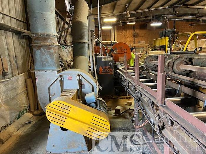 Used West Plains Resaw with Run Around, Deduster & Pendu Stacker