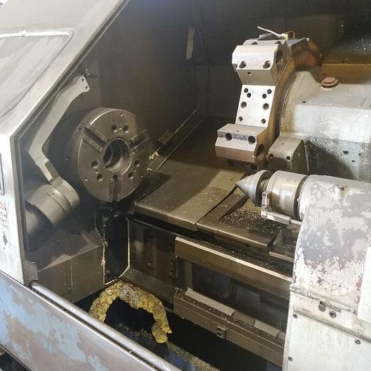 Used Mazak CNC Lathe, Model QT 35N-U 20" Swing, 15.7 SOC, 60" B/C, 3000 rpm, 30 hp, Mazatrol T32-2, ID17619