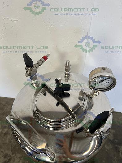 Used Alloy Products  30 Liter Stainless Steel Pressure Vessel 115PSI