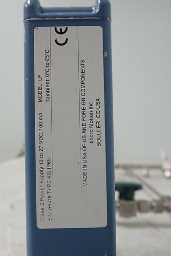 Used 2 Micro Motion LF Type 4X/IP65 Flow Meters LF3M32311VGMEAAZZ LF4M32311VGMEAAZZ