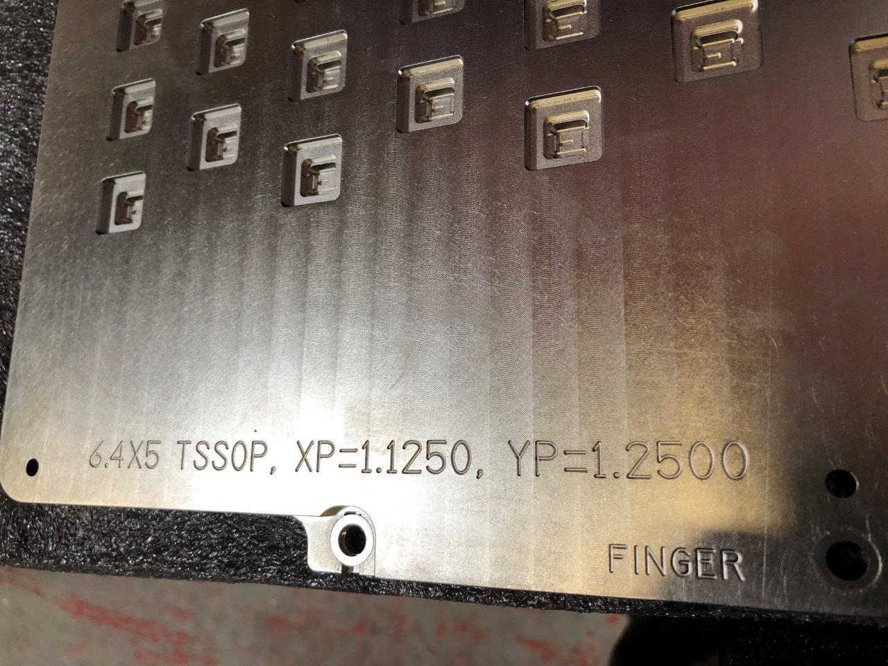 Used Delta Edge DE8000 - Q-FPB-16 TSSOP .173-0001 Test Handler Change kit