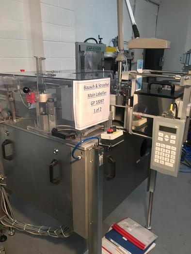 Used Bausch & Stroebel Vial & Ampoule Labeller