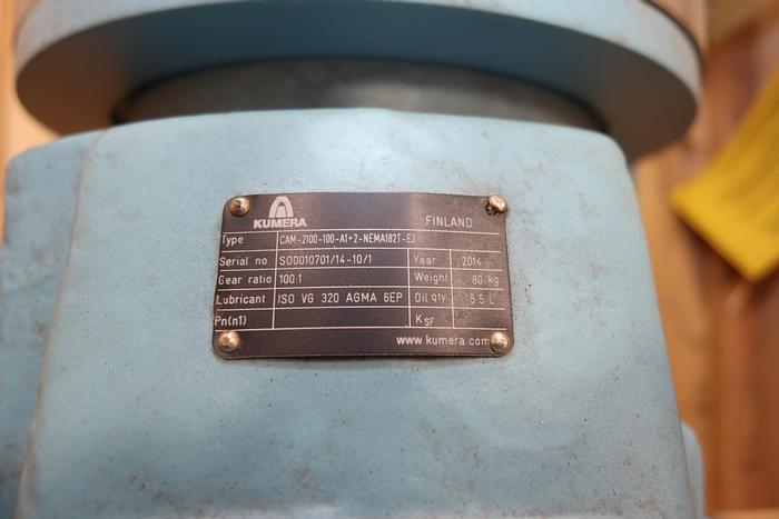 Unused Kumera CAM-2100-100-A1+2-NEMA182T-E3 Gear Drive #44136