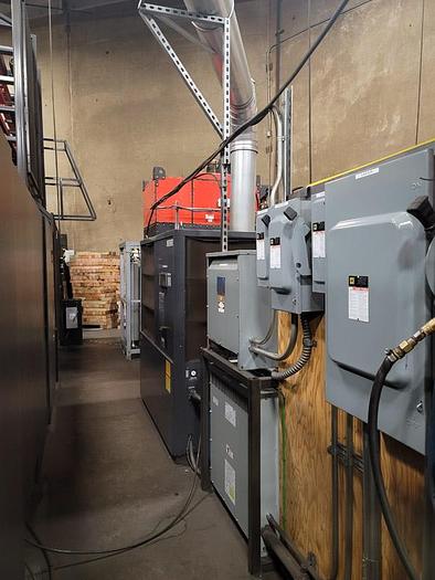 Used 2012 Amada  4000-Watt Amada FOM2-3015 Laser Cutting System, Load / Unload Tower System