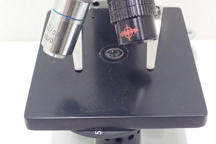 Used L & M Microscope Co. 903-217-2780 Student Compound Microscope w/ 3 Objectives