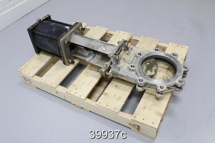 Used Fabri-Valve 8" Air Operated Knife Gate Valve #39937