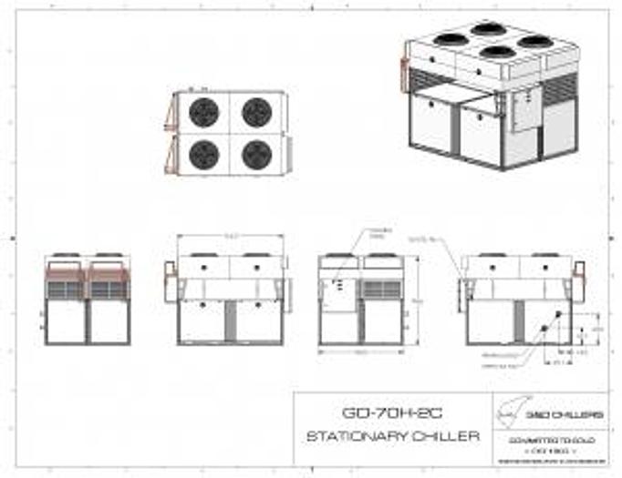 New Stock G&D -70H-2C 70 hp Glycol Chiller