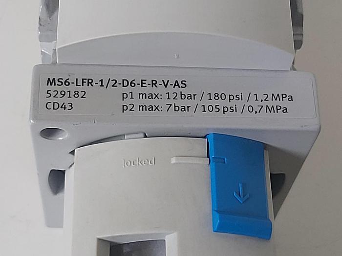 Filter und Druckregler, MS6-LFR-1/2-D6-E-R-V-AS, 529182, Festo neu
