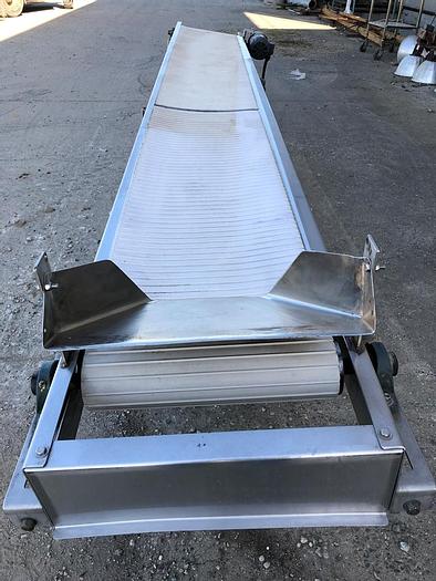 Used Conveyor, Belt, 18" x 152", S/st, Rubber Belt, 3/4 HP #S743789