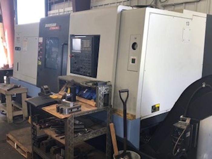 2014 Doosan Puma 480 CNC Lathe - With Fanuc 32iT-B Control (Excellent)