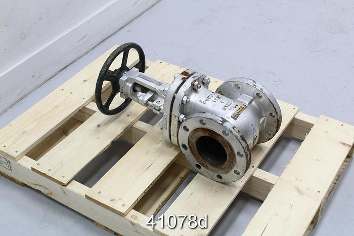 Used Powell 4" Globe Valve #41078